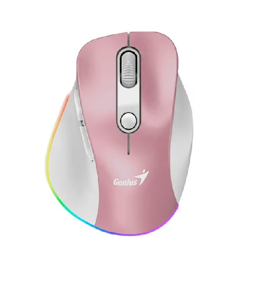 MOUSE USB WIRELESS + BLUETOOTH SILENT MINI ERGO 9000S PRO ROSA GENIUS     N31030039403